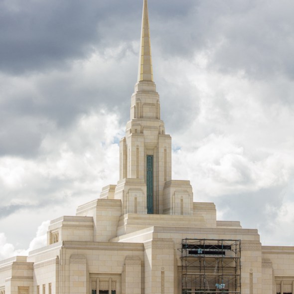 Photo of the Ogden Utah Temple under construction