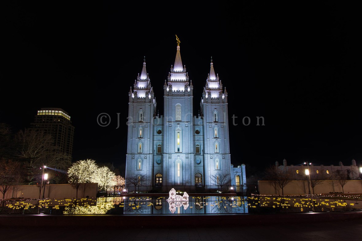 Nativity at the Salt Lake Temple Reflecting Pool
